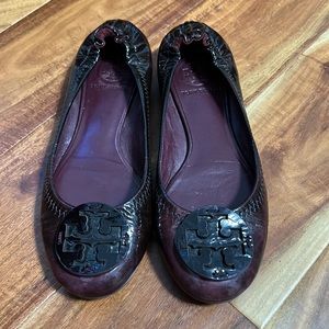Tory Burch Patent Leather Ballet Flats-size 6